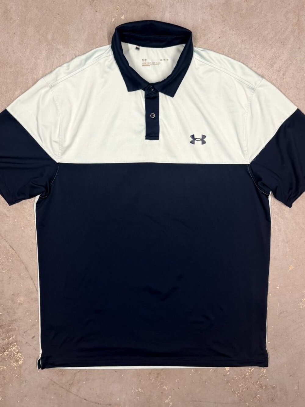 Under Armour Golf Shirt Stretch Short Sleeve Polo Loose Fit Large
